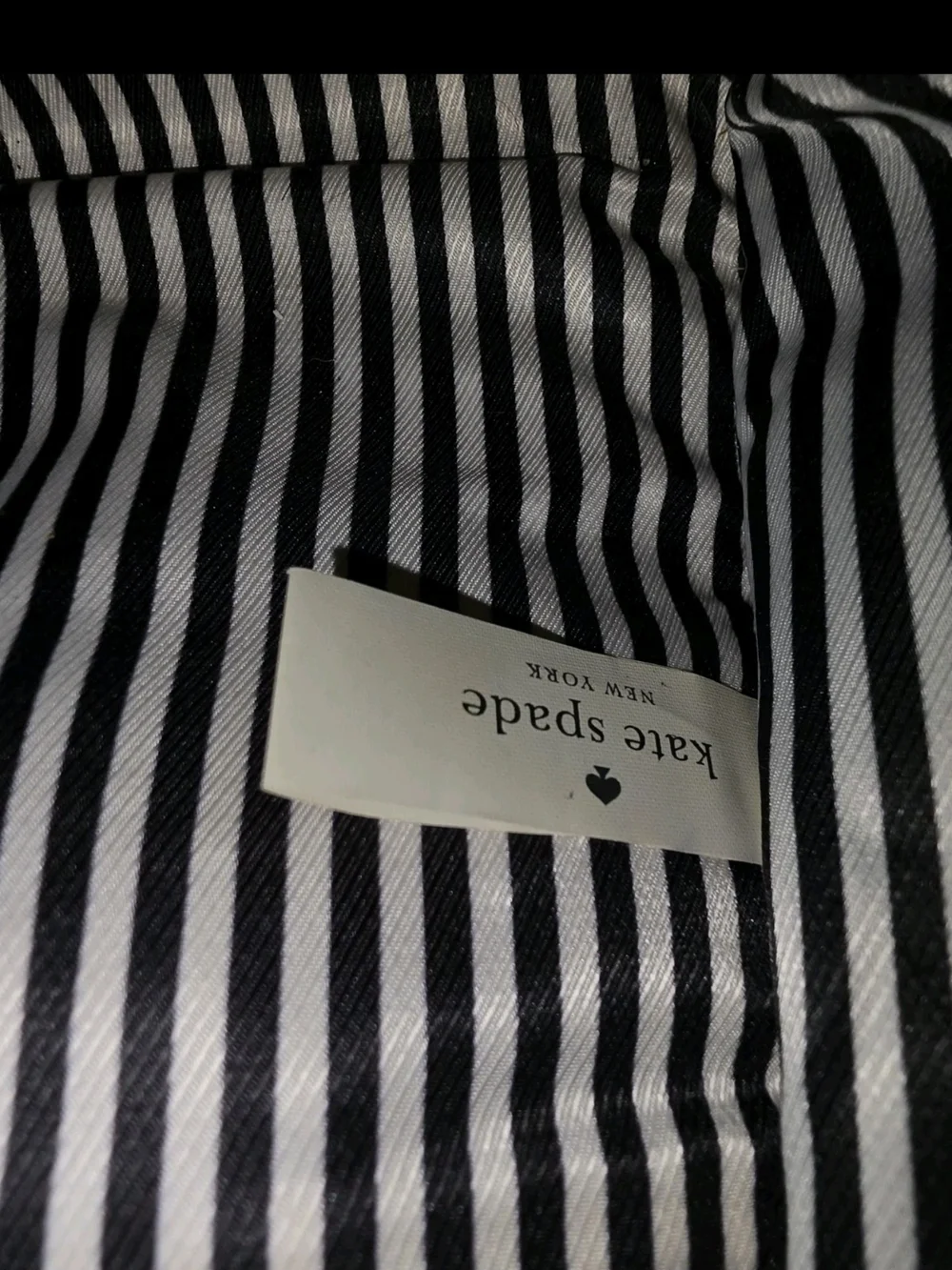 Kate Spade Classic Black & White Houndstooth Tote Claremont Drive Marcella Line